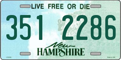 NH license plate 3512286