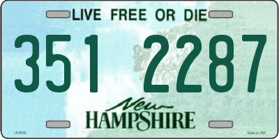 NH license plate 3512287
