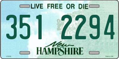 NH license plate 3512294