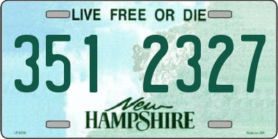 NH license plate 3512327