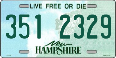 NH license plate 3512329