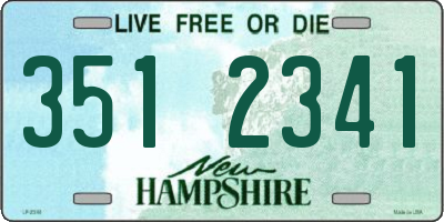 NH license plate 3512341
