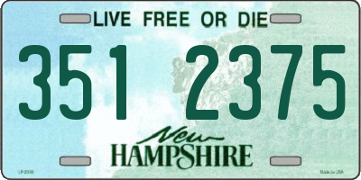 NH license plate 3512375