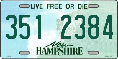 NH license plate 3512384
