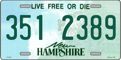 NH license plate 3512389