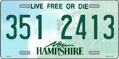 NH license plate 3512413