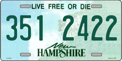 NH license plate 3512422