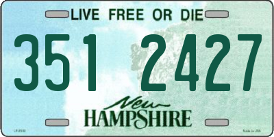 NH license plate 3512427