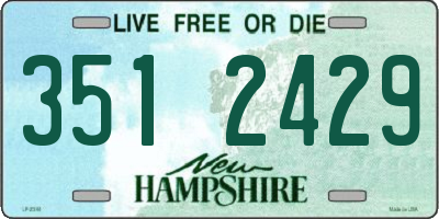 NH license plate 3512429