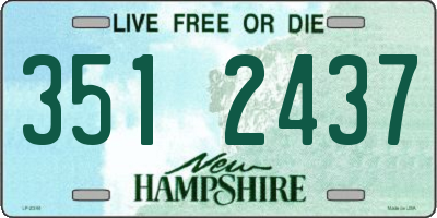 NH license plate 3512437