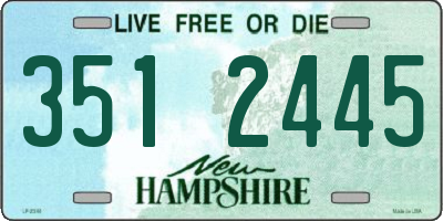 NH license plate 3512445