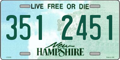 NH license plate 3512451