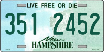 NH license plate 3512452