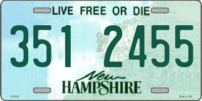 NH license plate 3512455