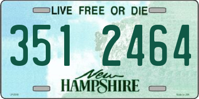 NH license plate 3512464