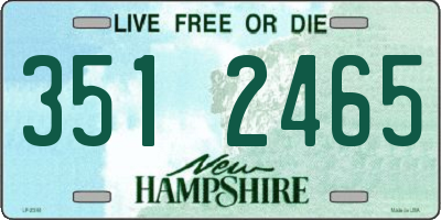 NH license plate 3512465
