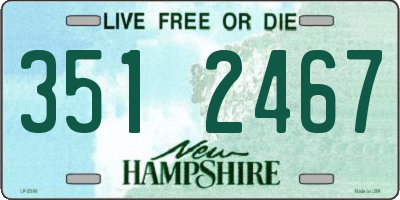 NH license plate 3512467