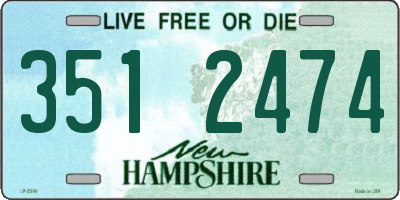 NH license plate 3512474