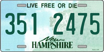 NH license plate 3512475