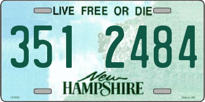 NH license plate 3512484