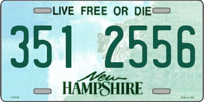 NH license plate 3512556