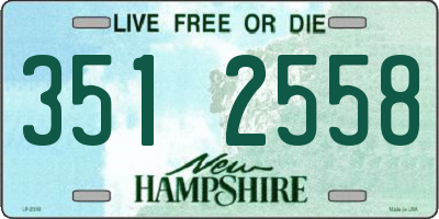 NH license plate 3512558