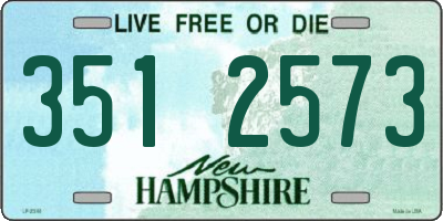 NH license plate 3512573