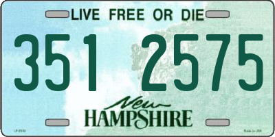 NH license plate 3512575