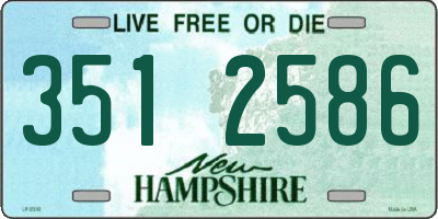 NH license plate 3512586