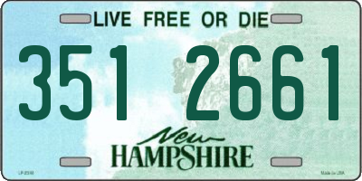 NH license plate 3512661
