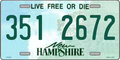NH license plate 3512672