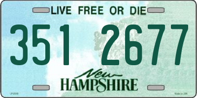 NH license plate 3512677