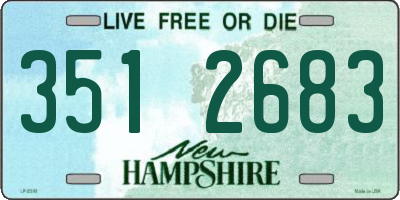 NH license plate 3512683