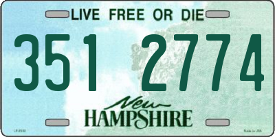 NH license plate 3512774