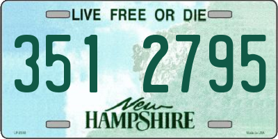 NH license plate 3512795
