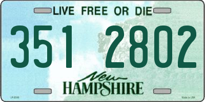 NH license plate 3512802