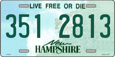 NH license plate 3512813