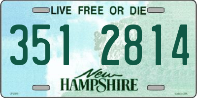 NH license plate 3512814