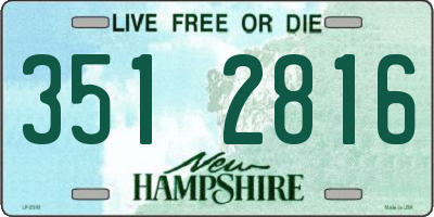 NH license plate 3512816