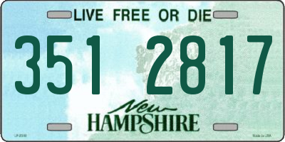 NH license plate 3512817