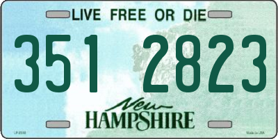 NH license plate 3512823