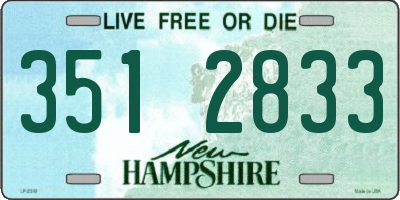 NH license plate 3512833