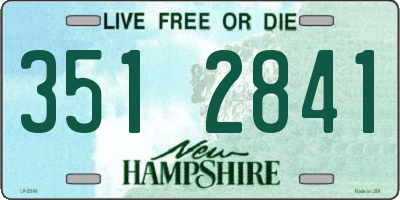 NH license plate 3512841