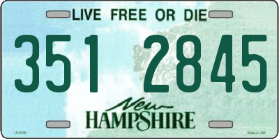 NH license plate 3512845