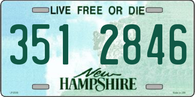 NH license plate 3512846