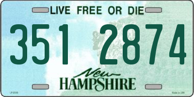 NH license plate 3512874