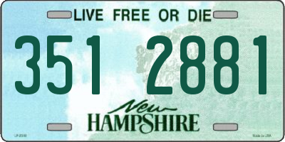 NH license plate 3512881