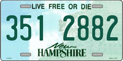 NH license plate 3512882