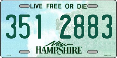 NH license plate 3512883