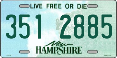 NH license plate 3512885